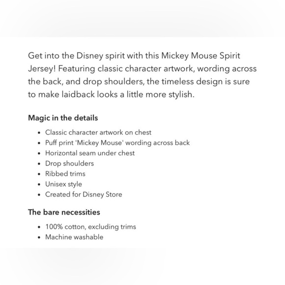 Mickey Mouse Spirit Jersey for Adults – Black - Picture 5 of 9